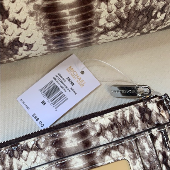 NWT Michael Kors Snakeskin purse and wallet - Picture 6 of 8